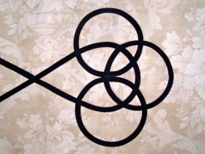 Bias is now sewn down.