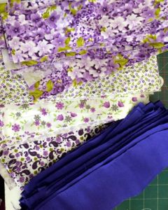 Glenice goes for purple this time.