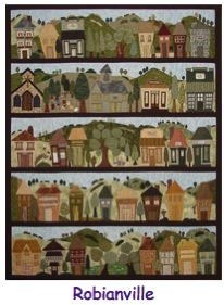 Robyn Coots applique pattern 'Robianville'.