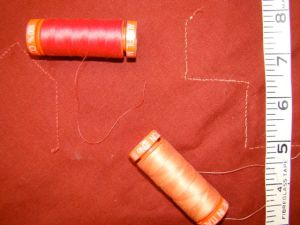 Applique as seen from the back.