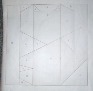 Freezer paper templates