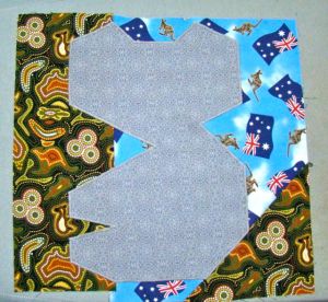 Appliqued koala.