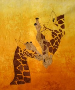 RobynsPatch giraffe has eyes yet to be appliquéd.