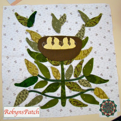 Last block in the 'Caswell Quilt' by Susanne